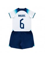 Englanti Harry Maguire #6 Kotipaita Lasten MM-kisat 2022 Lyhythihainen (+ shortsit)